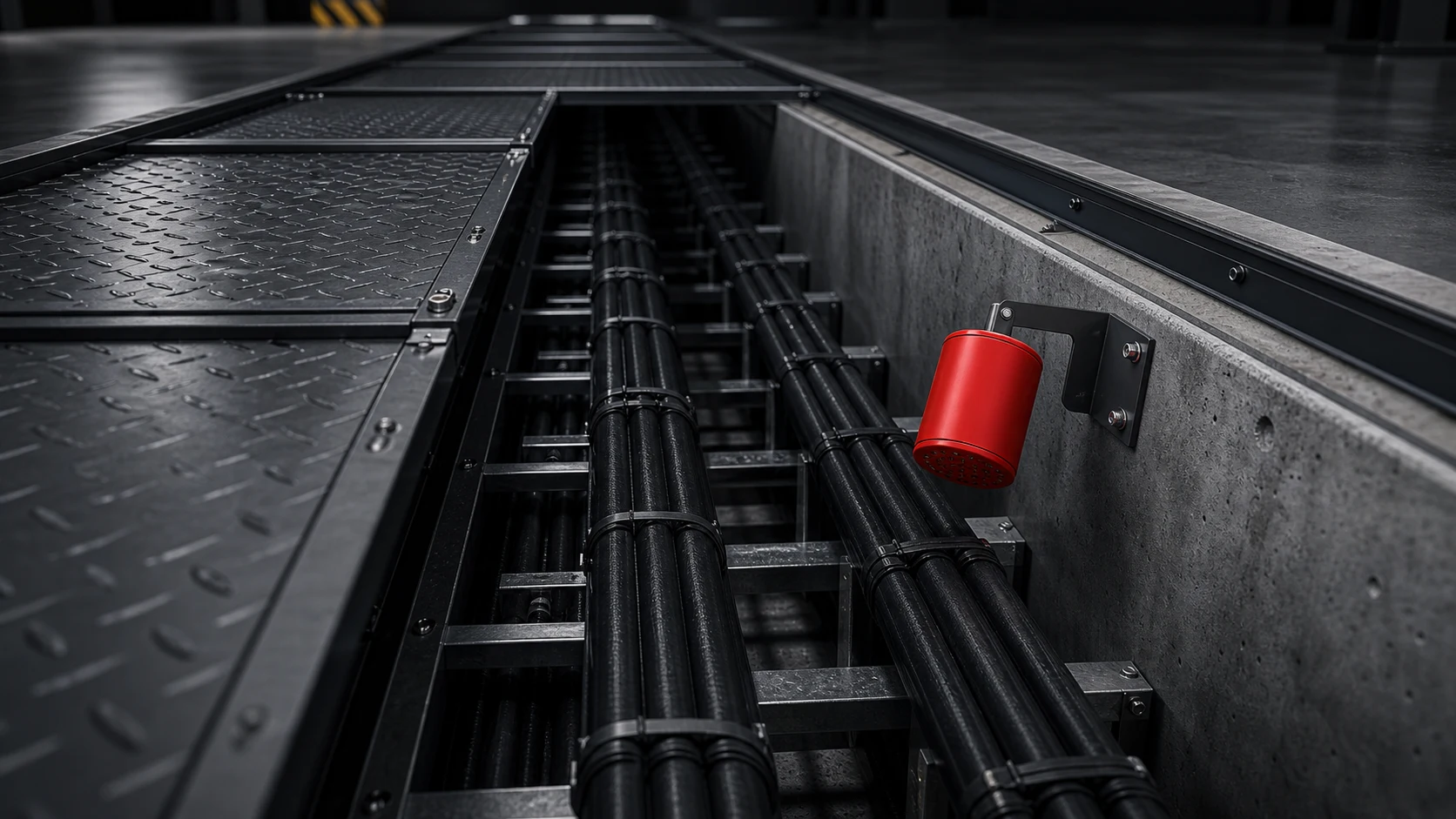 Cable Trenches automatic fire suppression application concept