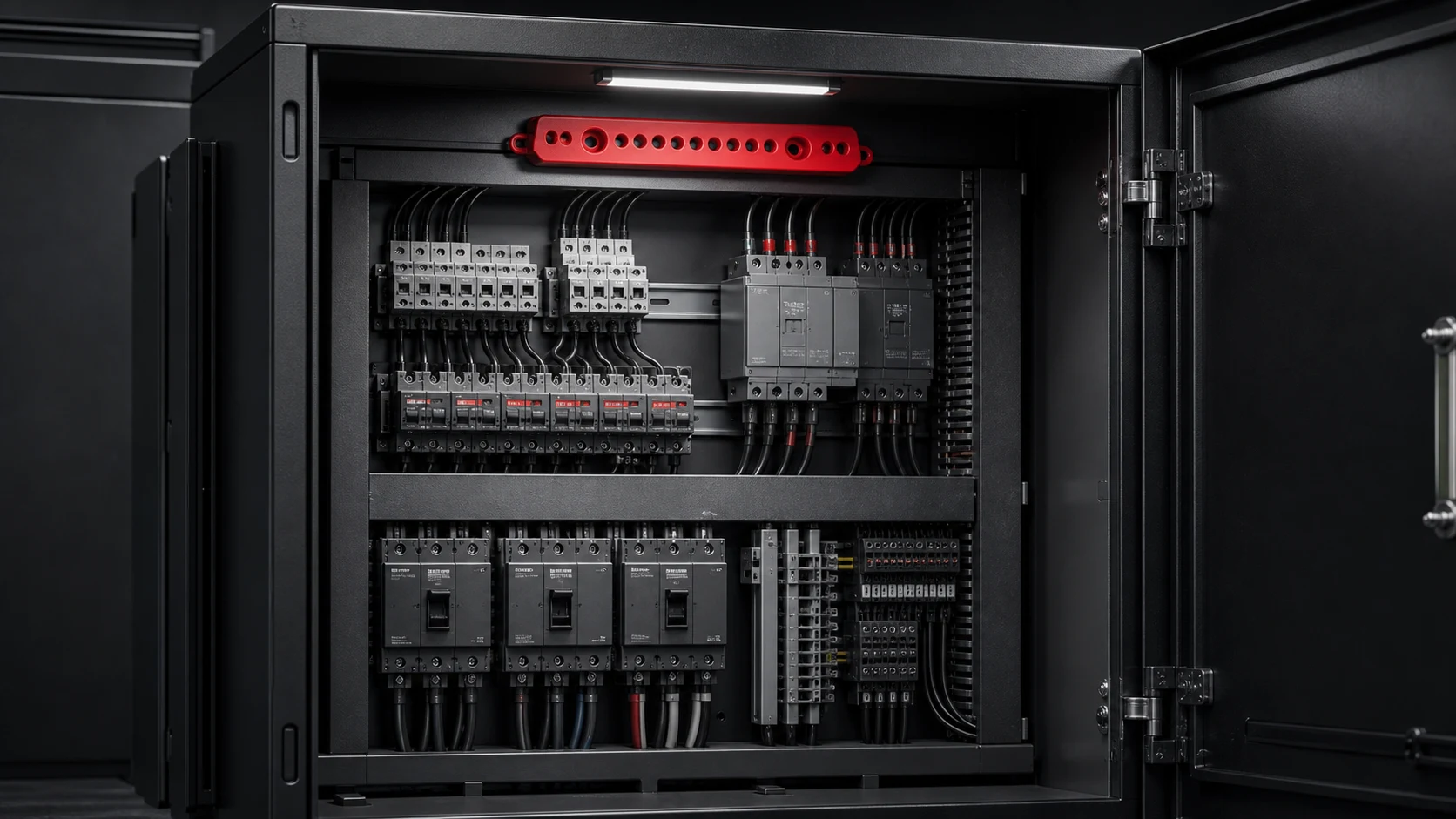 Electrical Cabinets automatic fire suppression application concept