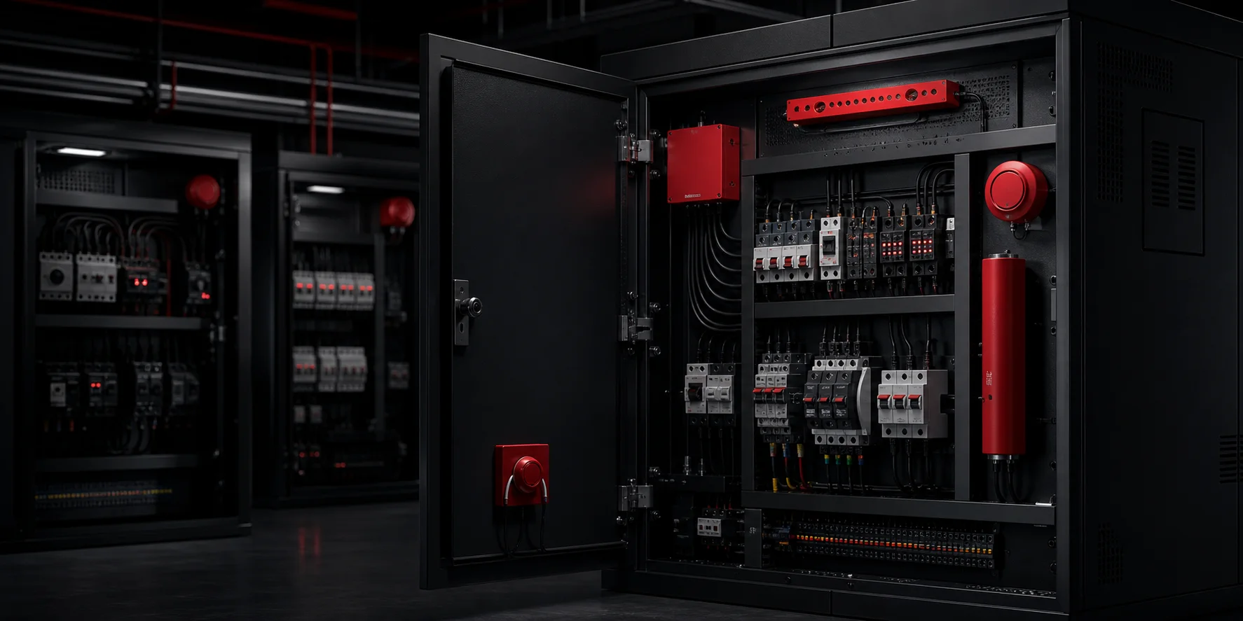 Electrical cabinet application for automatic fire suppression