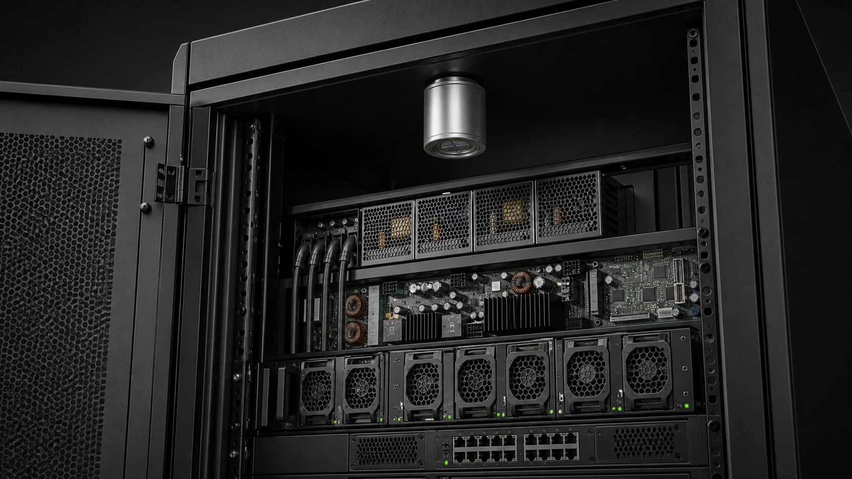 Server & Data Spaces automatic fire suppression application concept