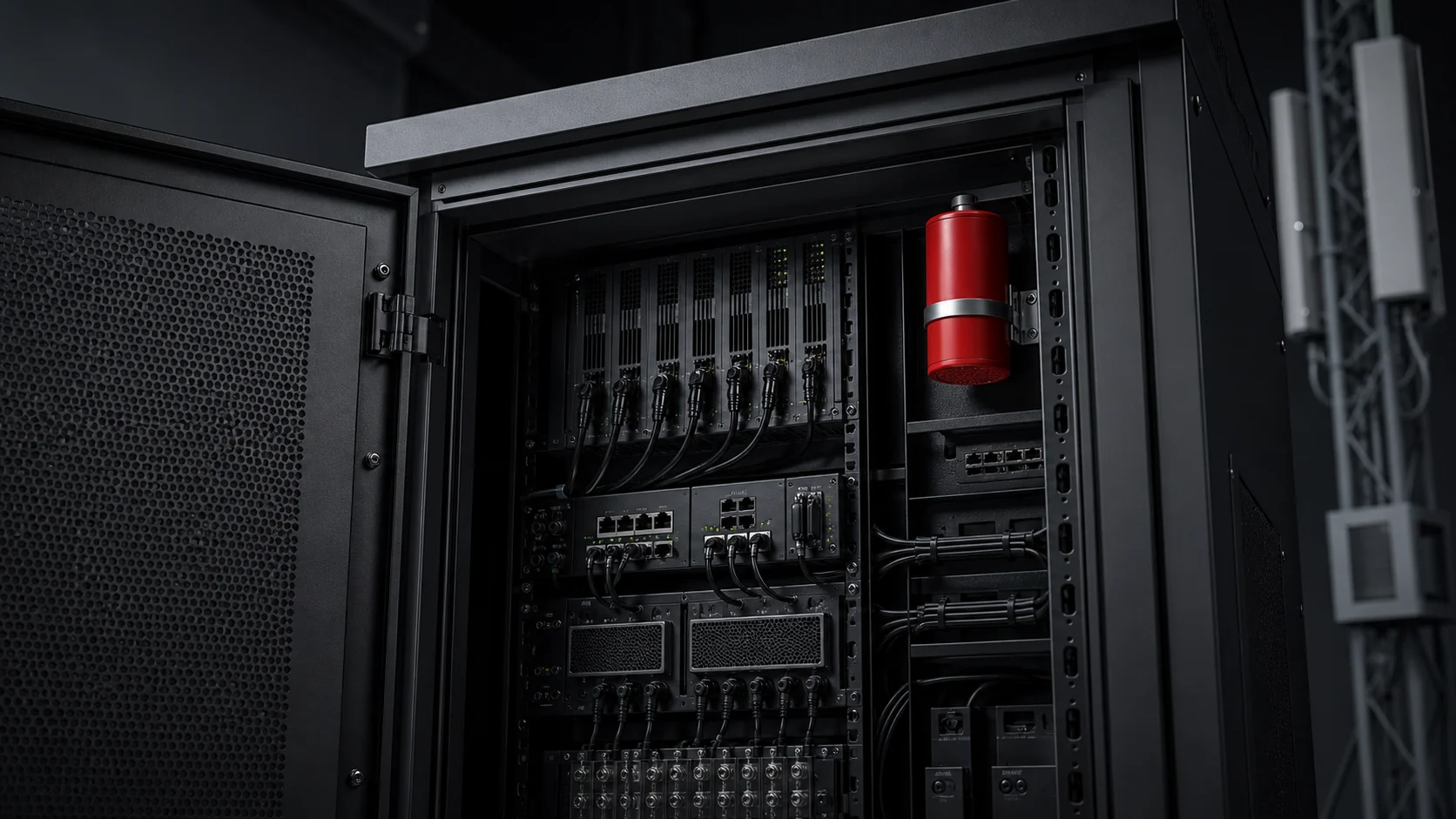 Telecom Equipment automatic fire suppression application concept