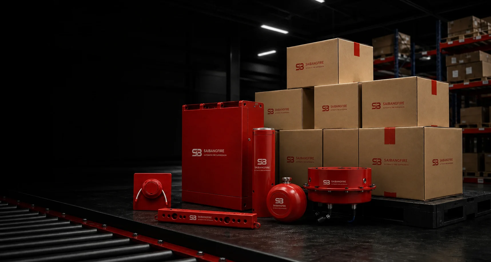 OEM packaging concept for automatic fire suppression project supply